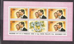 Grenada Stamp-Scott  # 516/A77-25c-Souvenir Sheet-Mint/NH-1973