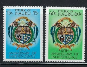 Nauru 159-60 MNH 1978 set (107)(fe6362)
