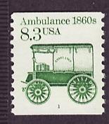 2128 Ambulance MNH plate # single