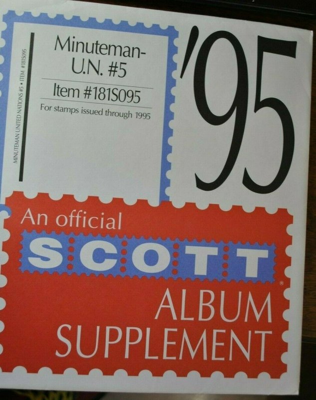 SCOTT U.N. #5 Minuteman 1995 supplement,  new unused.