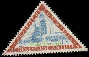 Netherlands Antilles #233-234, Complete Set(2), 1955, Petroleum, Used