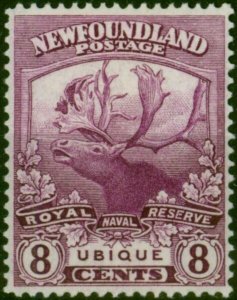 Newfoundland 1919 8c Bright Magenta SG136 Fine & Fresh MM