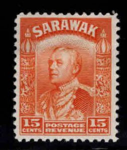 SARAWAK Scott 123 MH* Sir Charles Vyner Brooke stamp,  hinge remnant