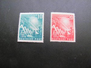 GERMANY 1949 MNH SC# 665-6 RECONSTRUCTION LOOK AT PICTURES