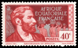 French Equatorial Africa #45  MNH - Pierre Savorgnan de Brazza (1937)