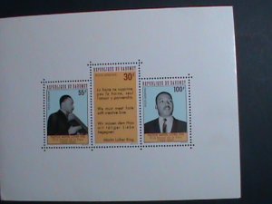 DAHOMEY STAMP 1968  MARTIN LUTHER KING JR.-U.S.- CIVIL RIGHTS LEADER MNH S/S
