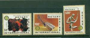 Zaire #971-73 (1980 Rotary set) VFMNH CV $3.25