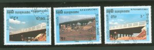 Cambodia (Kampuchea) #715-7 Used Single (Complete Set)