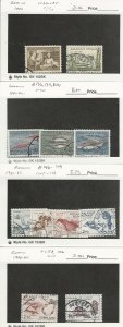 Greenland, Postage Stamp, #134-6, 139-40, 146-9, 153, 156 Used, JFZ