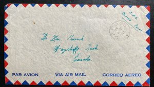 1951 Canadian Field Post Korean War Airmail OAS Cover To Sask Canada