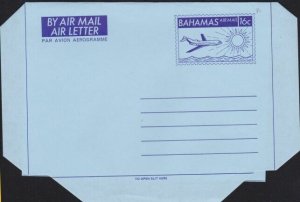 BAHAMAS 16c Plane aerogramme unused........................................B3298