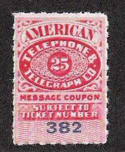 25 cent - American Telephone and Telegraph 1906 - mint NG