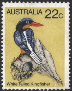 Australia SC#733 22¢ Birds: Second Series; White-tailed Kingfisher (1980) Used