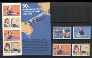 Australia 1978 Trans Pacific Flight + MS MUH