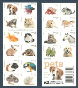 5106-5125 (5125a) Pets Booklet Of 20 Mint/nh FREE SHIPPING