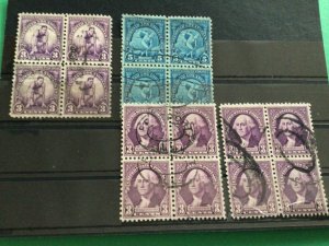 U. S. 1932 Olympics & Washington used stamps A12441