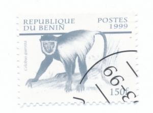 Benin 1999 Scott 1112 CTO- 150fr, Wildlife, Colobus Guereza