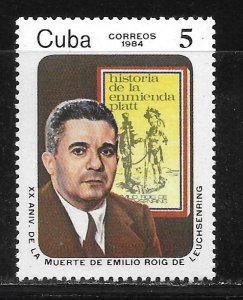 Cuba 2724 Emilo Roig de Leuchsenring single MNH