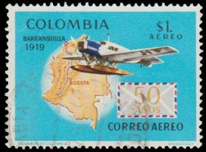 COLOMBIA. SCOTT # C514. USED. # 3