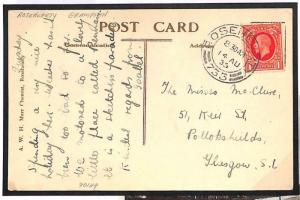 C204a 1935 GB Scotland Aberdeen Roseheart Postcard CDS Cancel {samwells-covers}