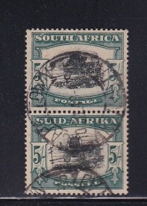 S. Africa Scott # 65 Pair VF used neat cancel cv $ 85 ! see pic !