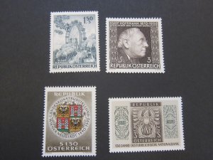 Austria 1966 Sc 759,760,761,762 set MNH