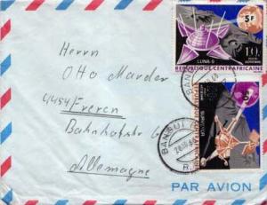 Central African Republic, Airmail, Space