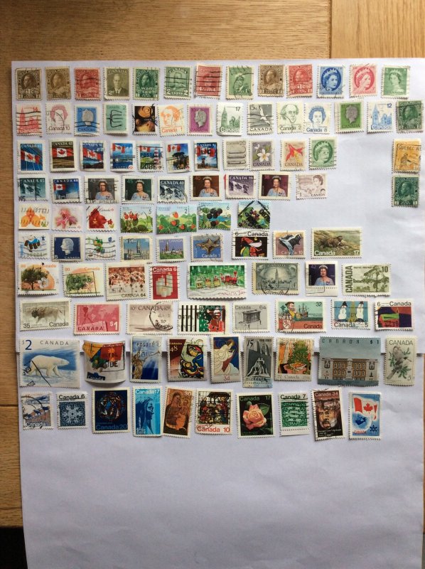 Canada 100 stamps - Lot G