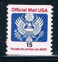 USA O138A: 15c Eagle, single, MNH, VF