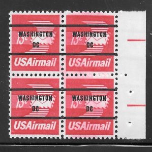 #C79b MNH Precancel Block of 4