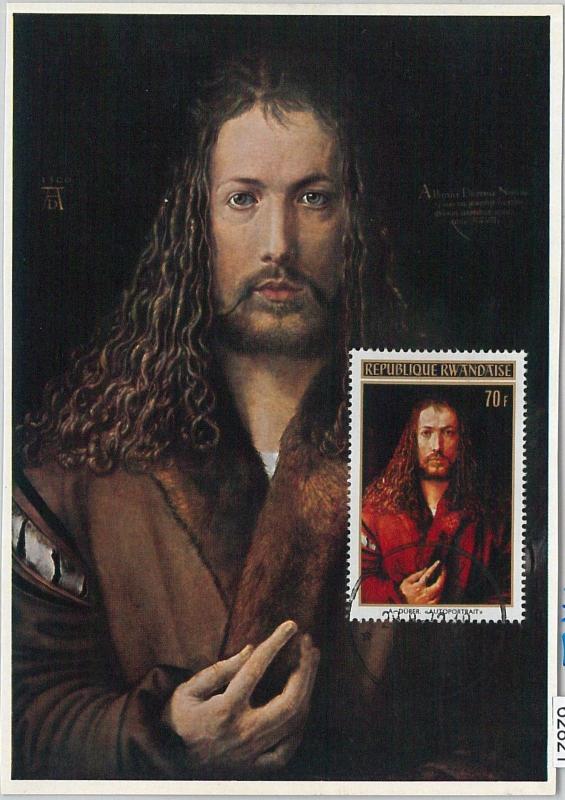 62821- RWANDA - POSTAL HISTORY: MAXIMUM CARD 1972 - ART: DURER