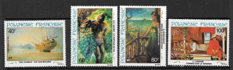 FRENCH POLYNESIA SG409/12 1983 PAINTINGS MNH 