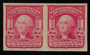 Scott #320 - Superb-OG-NH - Gorgeous mint pair.   Showpiece! A GEM!