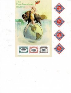 Pan American Inverts US Postage Souvenir Sheet #3505 VF MNH