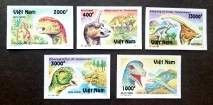 *FREE SHIP Vietnam Prehistoric Animals 1996 Dinosaurs Fauna (stamp) MNH *imperf