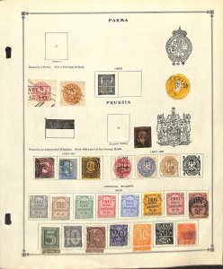 Prussia - Germany Stamp Collection on Scott International Page, 1861-1903 (BA)