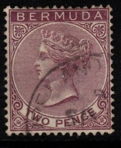 BERMUDA SG26a 1898 2d BROWN PURPLE USED