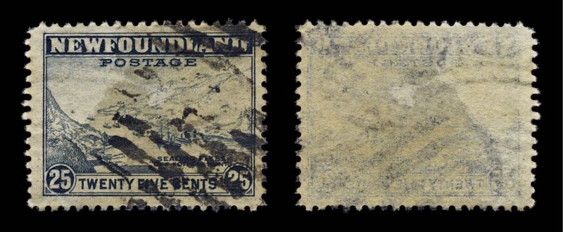 4411: Newfoundland SG288 25c Slate. 1943. Sc#265 Mi182C Fine Used. C£21