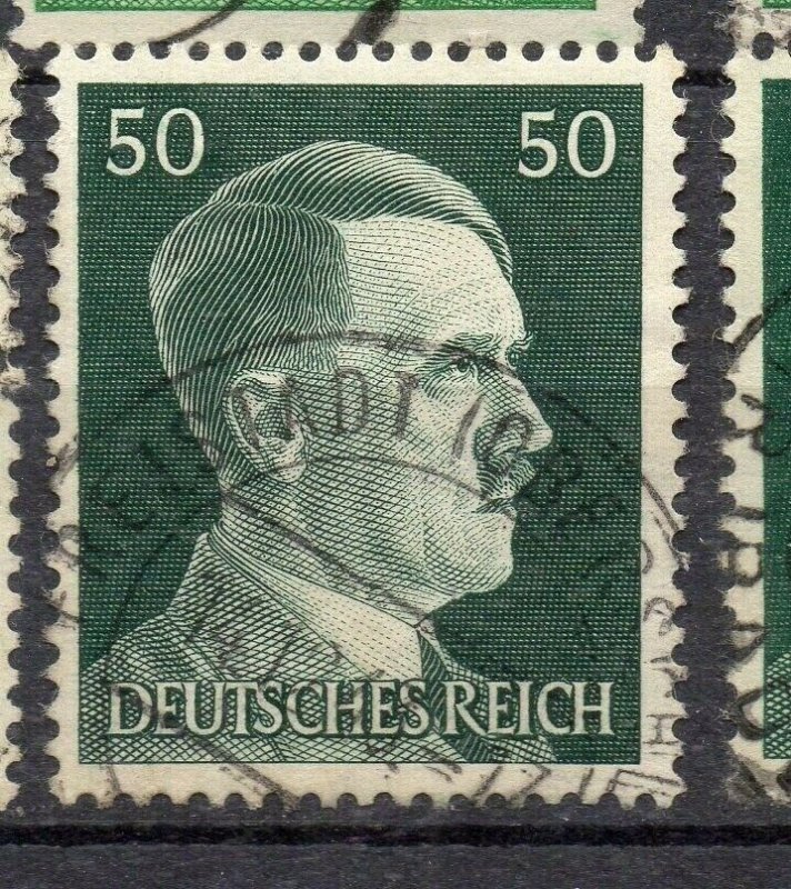 Germany 1944 Hitler Stamp Early Issue Fine Used 50pf. NW-104808