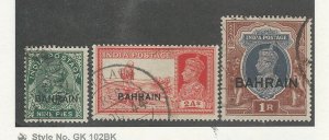 Bahrain, Postage Stamp, #3, 24, 32 Used, 1933-38, JFZ