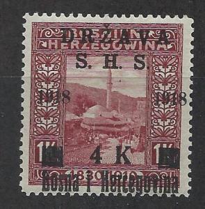 YUGOSLAVIA SC# 1L15 F-VF OG 1918