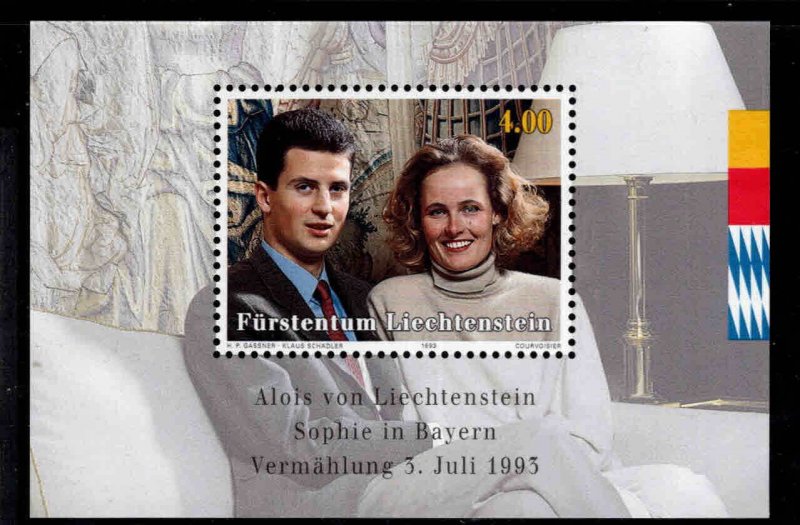 LIECHTENSTEIN Scott 1005 MNH** 1993 Souvenir Sheet