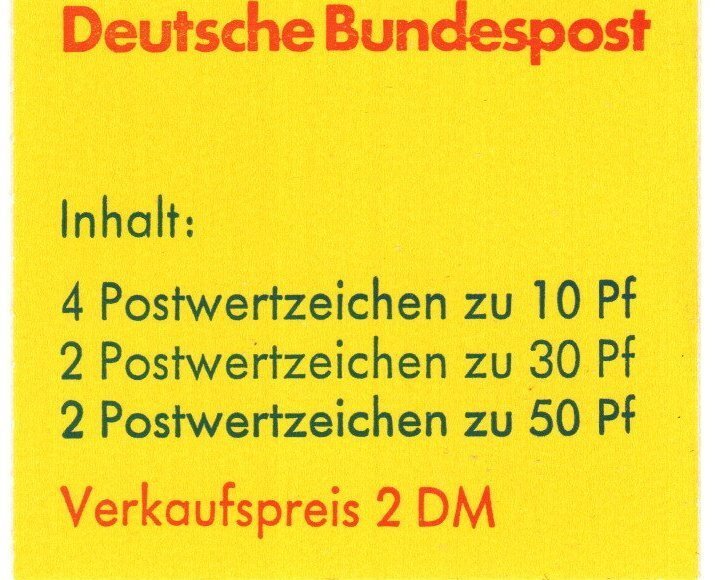 Germany #1231a Complete Booklet CV $4.25 (X8034)