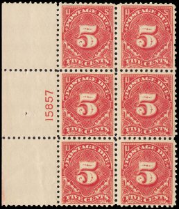 U.S. B.O.B. PLATE BLOCKS J64  Mint (ID # 114075)