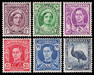 Australia Scott 191-196 (1942-44) Mint NH VF Complete Set, CV $8.00 M