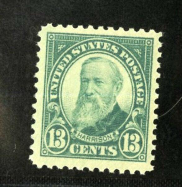 US Stamps # 622 13c Harrison JUMBO OG NH Huge Margin Gem