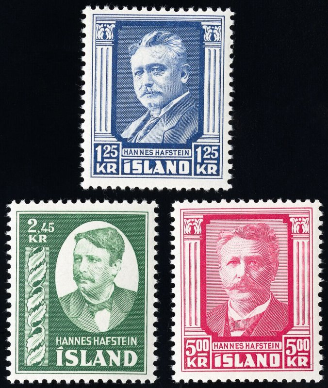 Iceland Stamps # 284-6 MNH Scott Value $67.00