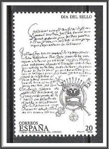 Spain #2596 Stamp Day MNH