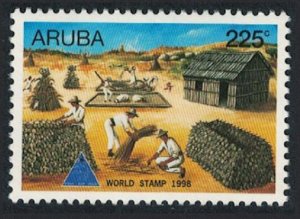 Aruba Villagers processing Corn World Stamp Day 1998 MNH SG#229