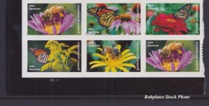 BOBPLATES #5228-32 Pollinators Plate Block of 6 MNH~See Details for #s/Pos